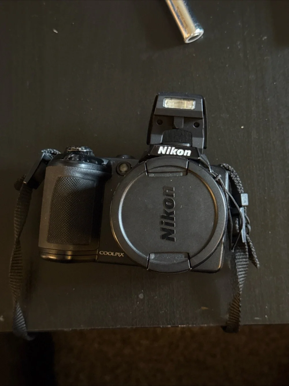 Nikon COOLPIX Compact Digital Camera in Black with Pop-Up Flash